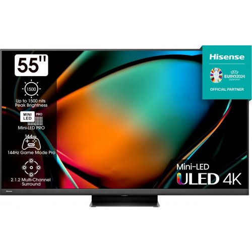 Купить Телевизор Hisense 55" 55U8KQ Black - цена в Харькове, Киеве, Днепре, Одессе
в интернет-магазине Telemart фото