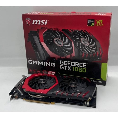 Відеокарта MSI GeForce GTX 1060 Gaming 6144MB (GTX 1060 GAMING 6G) (Відновлено продавцем, 722476) купити з перевіркою сумісності: огляд, характеристики, ціна у Києві, Львові, Вінниці, Хмельницькому, Івано-Франківську, Україні | інтернет-магазин TELEMART.UA фото