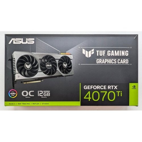 Купить Видеокарта Asus TUF GeForce RTX 4070 Ti Gaming OC 12288MB (TUF-RTX4070TI-O12G-GAMING) (Восстановлено продавцом, 722498) с проверкой совместимости: обзор, характеристики, цена в Киеве, Днепре, Одессе, Харькове, Украине | интернет-магазин TELEMART.UA фото