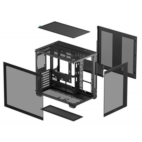 Купить Корпус Deepcool CG530 Tempered Glass без БП (R-CG530-BKNDA0-G-1) Black с проверкой совместимости: обзор, характеристики, цена в Киеве, Днепре, Одессе, Харькове, Украине | интернет-магазин TELEMART.UA фото