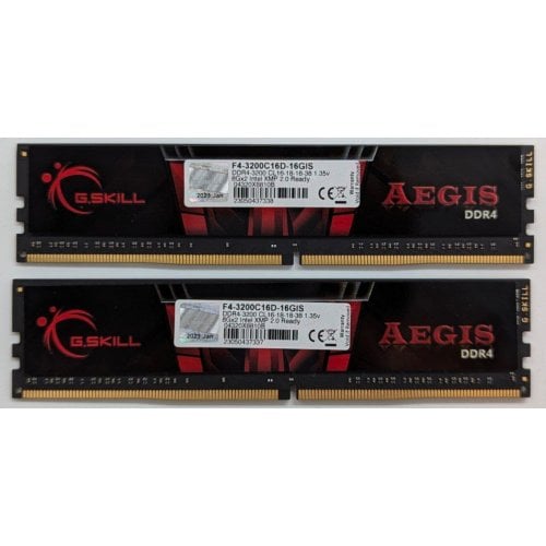 Купить Озу G.Skill DDR4 16GB (2x8GB) 3200Mhz Aegis (F4-3200C16D-16GIS) (Восстановлено продавцом, 722534) с проверкой совместимости: обзор, характеристики, цена в Киеве, Днепре, Одессе, Харькове, Украине | интернет-магазин TELEMART.UA фото