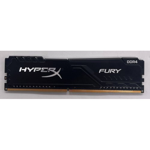 Купить Озу HyperX DDR4 8GB 2666Mhz Fury Black (HX426C16FB3/8) (Восстановлено продавцом, 722540) с проверкой совместимости: обзор, характеристики, цена в Киеве, Днепре, Одессе, Харькове, Украине | интернет-магазин TELEMART.UA фото