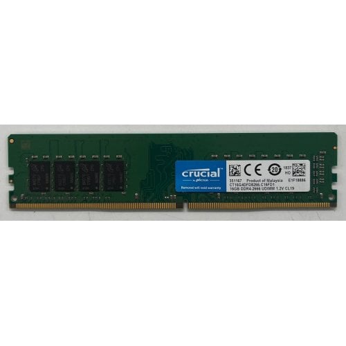 Купить Озу Crucial DDR4 16GB 2666Mhz (CT16G4DFD8266) (Восстановлено продавцом, 722542) с проверкой совместимости: обзор, характеристики, цена в Киеве, Днепре, Одессе, Харькове, Украине | интернет-магазин TELEMART.UA фото