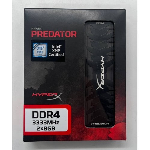 Купить Озу HyperX DDR4 16GB (2x8GB) 3333Mhz Predator (HX433C16PB3K2/16) (Восстановлено продавцом, 722550) с проверкой совместимости: обзор, характеристики, цена в Киеве, Днепре, Одессе, Харькове, Украине | интернет-магазин TELEMART.UA фото