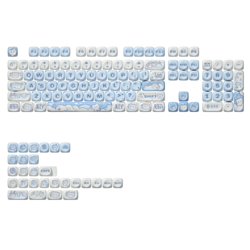 Купить Набор кейкапов TYPEVIBE Ice Cream Bear MOA/PBT 132 (TV-MK-132PBT-ICB) - цена в Харькове, Киеве, Днепре, Одессе
в интернет-магазине Telemart фото