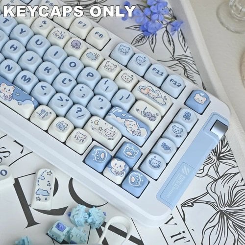 Купить Набор кейкапов TYPEVIBE Ice Cream Bear MOA/PBT 132 (TV-MK-132PBT-ICB) - цена в Харькове, Киеве, Днепре, Одессе
в интернет-магазине Telemart фото