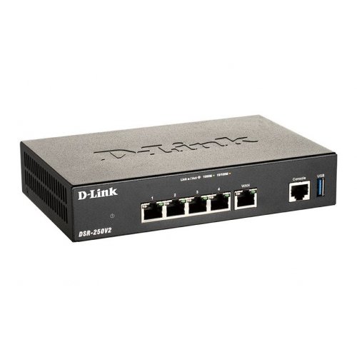 Купить Маршрутизатор D-Link DSR-250V2 - цена в Харькове, Киеве, Днепре, Одессе
в интернет-магазине Telemart фото