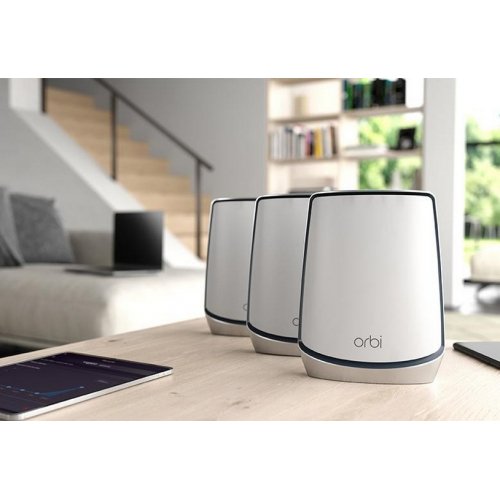 Купити Wi-Fi роутер NETGEAR Orbi Mesh WiFi System RBK853 3-Pack (RBK853-100EUS) - ціна в Києві, Львові, Вінниці, Хмельницькому, Франківську, Україні | інтернет-магазин TELEMART.UA фото