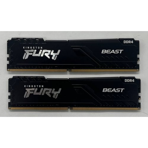 Купить Озу Kingston DDR4 16GB (2x8GB) 3200Mhz FURY Beast Black (KF432C16BBK2/16) (Восстановлено продавцом, 722837) с проверкой совместимости: обзор, характеристики, цена в Киеве, Днепре, Одессе, Харькове, Украине | интернет-магазин TELEMART.UA фото