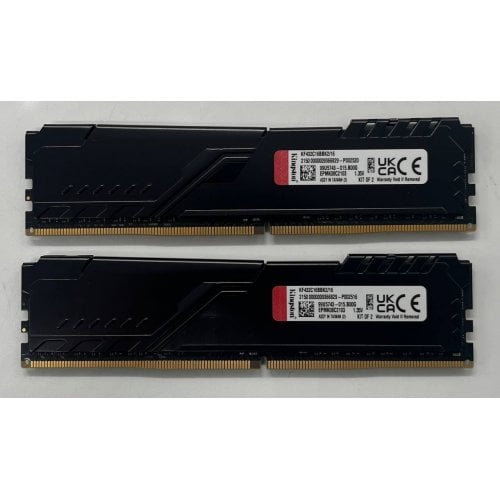 Купить Озу Kingston DDR4 16GB (2x8GB) 3200Mhz FURY Beast Black (KF432C16BBK2/16) (Восстановлено продавцом, 722837) с проверкой совместимости: обзор, характеристики, цена в Киеве, Днепре, Одессе, Харькове, Украине | интернет-магазин TELEMART.UA фото