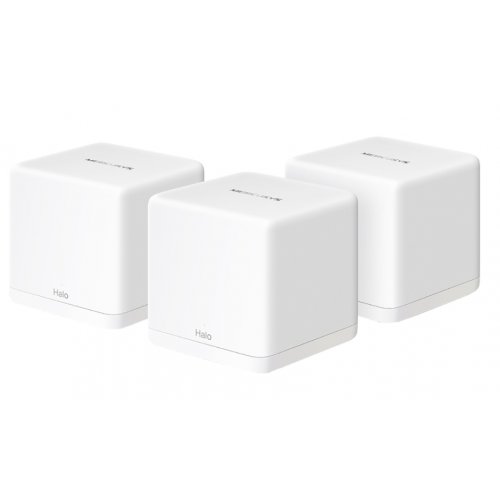 Купити Wi-Fi роутер Mercusys Halo H60X (3-pack) - ціна в Києві, Львові, Вінниці, Хмельницькому, Франківську, Україні | інтернет-магазин TELEMART.UA фото