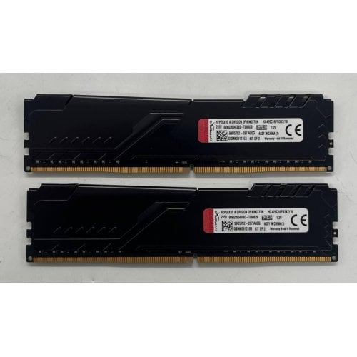 Купить Озу HyperX DDR4 16GB (2x8GB) 2666Mhz Fury Black (HX426C16FB3K2/16) (Восстановлено продавцом, 722863) с проверкой совместимости: обзор, характеристики, цена в Киеве, Днепре, Одессе, Харькове, Украине | интернет-магазин TELEMART.UA фото