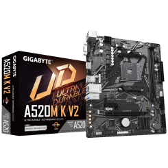 Уценка материнская плата Gigabyte A520M K V2 (sAM4, AMD A520) (Следы установки, 722942)