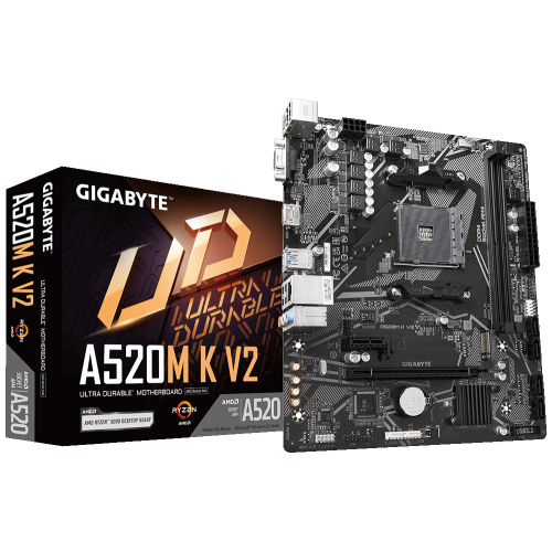 Купить Уценка материнская плата Gigabyte A520M K V2 (sAM4, AMD A520) (Следы установки, 722942) с проверкой совместимости: обзор, характеристики, цена в Киеве, Днепре, Одессе, Харькове, Украине | интернет-магазин TELEMART.UA фото