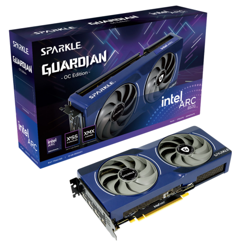 Відеокарта SPARKLE Intel Arc B570 GUARDIAN OC 10240MB (SB570G-10GOC) купити з перевіркою сумісності: огляд, характеристики, ціна у Києві, Львові, Вінниці, Хмельницькому, Івано-Франківську, Україні | інтернет-магазин TELEMART.UA фото