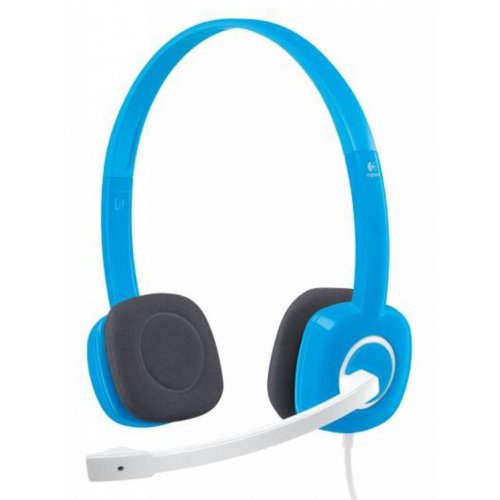 Купить Наушники Logitech H150 Headset (981-000368) Blue - цена в Харькове, Киеве, Днепре, Одессе
в интернет-магазине Telemart фото