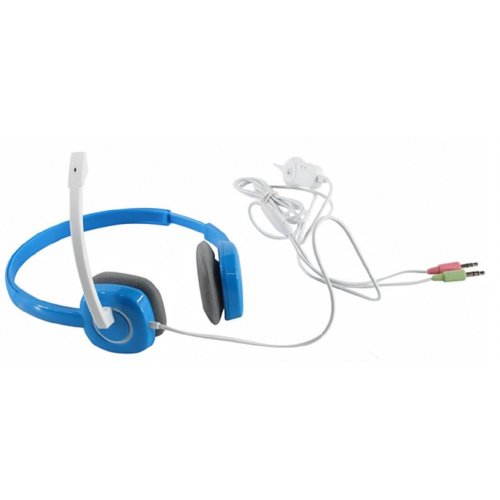 Купить Наушники Logitech H150 Headset (981-000368) Blue - цена в Харькове, Киеве, Днепре, Одессе
в интернет-магазине Telemart фото