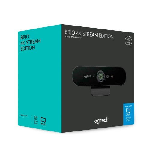 Купить Веб-камера Logitech Brio Stream (960-001194) Black - цена в Харькове, Киеве, Днепре, Одессе
в интернет-магазине Telemart фото