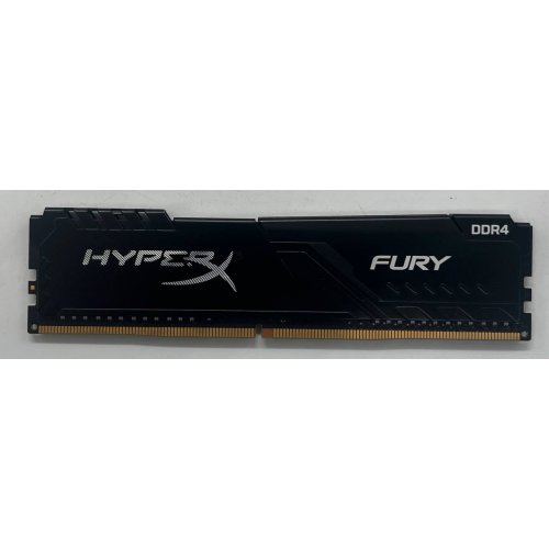 Купить Озу HyperX DDR4 8GB 2666Mhz Fury Black (HX426C16FB3/8) (Восстановлено продавцом, 723228) с проверкой совместимости: обзор, характеристики, цена в Киеве, Днепре, Одессе, Харькове, Украине | интернет-магазин TELEMART.UA фото