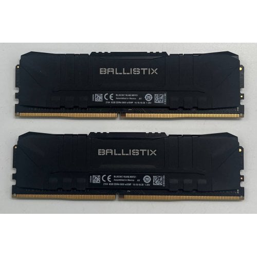 Купить Озу Crucial DDR4 16GB (2x8GB) 3600Mhz Ballistix Black (BL2K8G36C16U4B) (Восстановлено продавцом, 723230) с проверкой совместимости: обзор, характеристики, цена в Киеве, Днепре, Одессе, Харькове, Украине | интернет-магазин TELEMART.UA фото