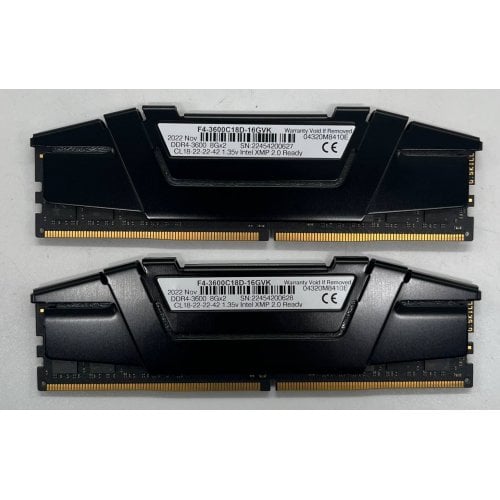 Купить Озу G.Skill DDR4 16GB (2x8GB) 3200Mhz Ripjaws V (F4-3200C16D-16GVKB) (Восстановлено продавцом, 723394) с проверкой совместимости: обзор, характеристики, цена в Киеве, Днепре, Одессе, Харькове, Украине | интернет-магазин TELEMART.UA фото