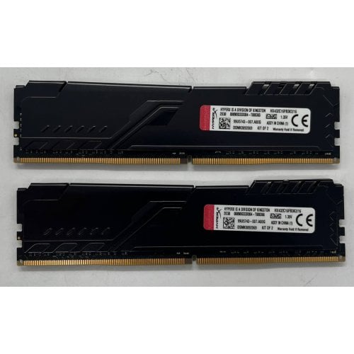 Купить Озу HyperX DDR4 16GB (2x8GB) 3200Mhz Fury Black (HX432C16FB3K2/16) (Восстановлено продавцом, 723404) с проверкой совместимости: обзор, характеристики, цена в Киеве, Днепре, Одессе, Харькове, Украине | интернет-магазин TELEMART.UA фото