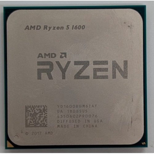 Процесор AMD Ryzen 5 1600 3.2(3.6)GHz sAM4 Tray (YD1600BBM6IAF) (Відновлено продавцем, 723607) купити з перевіркою сумісності: огляд, характеристики, ціна у Києві, Львові, Вінниці, Хмельницькому, Івано-Франківську, Україні | інтернет-магазин TELEMART.UA фото