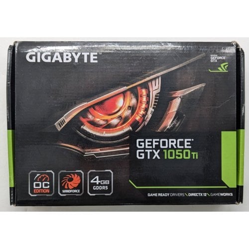 Купить Видеокарта Gigabyte GeForce GTX 1050 Ti OC 4096MB (GV-N105TOC-4GD) (Восстановлено продавцом, 723615) с проверкой совместимости: обзор, характеристики, цена в Киеве, Днепре, Одессе, Харькове, Украине | интернет-магазин TELEMART.UA фото