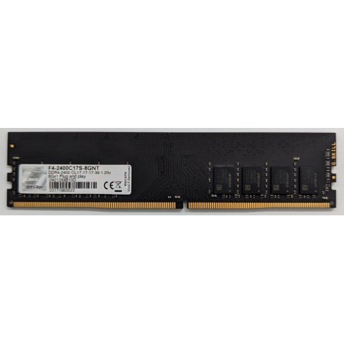 Озп G.Skill DDR4 8GB 2400Mhz Value (F4-2400C17S-8GNT) (Відновлено продавцем, 723628) купити з перевіркою сумісності: огляд, характеристики, ціна у Києві, Львові, Вінниці, Хмельницькому, Івано-Франківську, Україні | інтернет-магазин TELEMART.UA фото