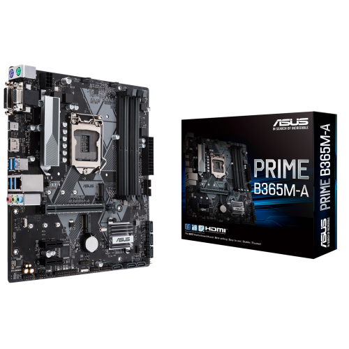 Купить Материнская плата Asus PRIME B365M-A (s1151-V2, Intel B365) (Восстановлено продавцом, 723633) с проверкой совместимости: обзор, характеристики, цена в Киеве, Днепре, Одессе, Харькове, Украине | интернет-магазин TELEMART.UA фото