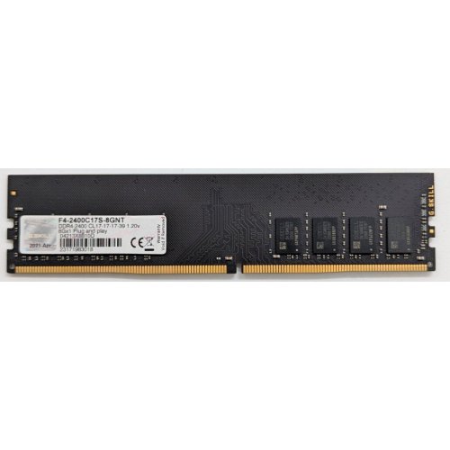 Озп G.Skill DDR4 8GB 2400Mhz Value (F4-2400C17S-8GNT) (Відновлено продавцем, 723655) купити з перевіркою сумісності: огляд, характеристики, ціна у Києві, Львові, Вінниці, Хмельницькому, Івано-Франківську, Україні | інтернет-магазин TELEMART.UA фото