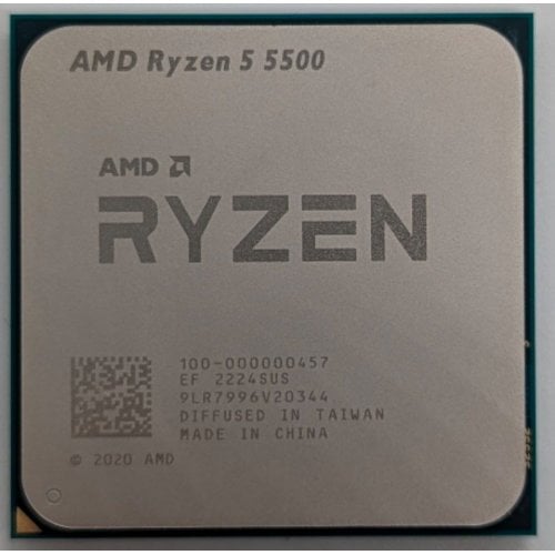 Купить Процессор AMD Ryzen 5 5500 3.6(4.2)GHz 16MB sAM4 Tray (100-000000457) (Восстановлено продавцом, 723671) с проверкой совместимости: обзор, характеристики, цена в Киеве, Днепре, Одессе, Харькове, Украине | интернет-магазин TELEMART.UA фото