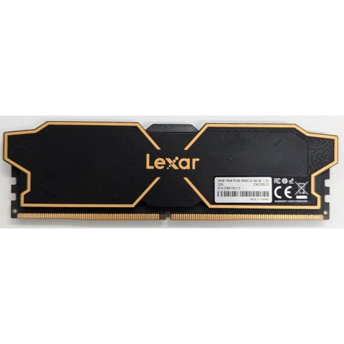 Купить Озу Lexar DDR5 16GB 6000Mhz Thor Black (LD5U16G60C32LG-RG) (Восстановлено продавцом, 723745) с проверкой совместимости: обзор, характеристики, цена в Киеве, Днепре, Одессе, Харькове, Украине | интернет-магазин TELEMART.UA фото