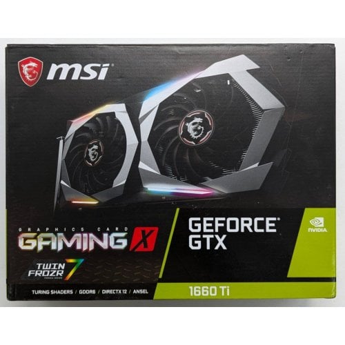 Відеокарта MSI GeForce GTX 1660 Ti Gaming X 6144MB (GTX 1660 TI GAMING X 6G) (Відновлено продавцем, 723762) купити з перевіркою сумісності: огляд, характеристики, ціна у Києві, Львові, Вінниці, Хмельницькому, Івано-Франківську, Україні | інтернет-магазин TELEMART.UA фото