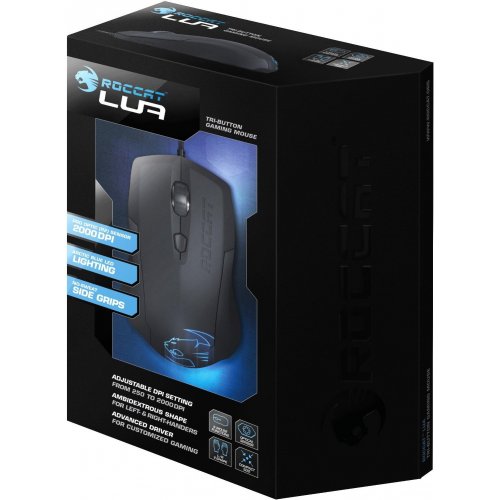 Мышка Roccat Lua (ROC-11-310) Black купить в Украине: Киев, Днепр, Харьков, Одесса  | Низкая цена, отзывы, характеристики от TELEMART фото