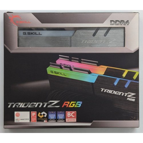 Купить Озу G.Skill DDR4 16GB (2x8GB) 3200Mhz Trident Z RGB (F4-3200C16D-16GTZR) (Восстановлено продавцом, 723798) с проверкой совместимости: обзор, характеристики, цена в Киеве, Днепре, Одессе, Харькове, Украине | интернет-магазин TELEMART.UA фото