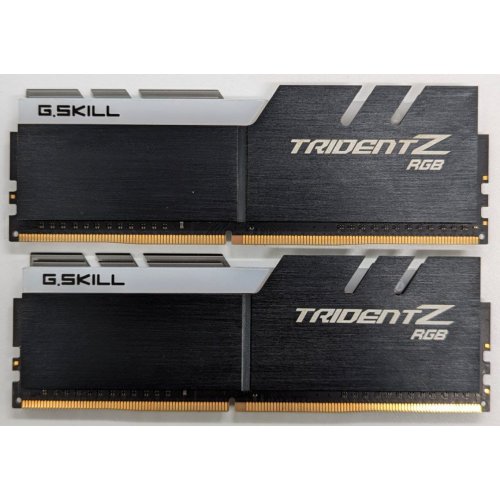 Купить Озу G.Skill DDR4 16GB (2x8GB) 3200Mhz Trident Z RGB (F4-3200C16D-16GTZR) (Восстановлено продавцом, 723798) с проверкой совместимости: обзор, характеристики, цена в Киеве, Днепре, Одессе, Харькове, Украине | интернет-магазин TELEMART.UA фото