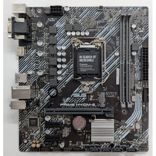 Купить Материнская плата Asus PRIME H410M-E (s1200, Intel H410) (Восстановлено продавцом, 724032) с проверкой совместимости: обзор, характеристики, цена в Киеве, Днепре, Одессе, Харькове, Украине | интернет-магазин TELEMART.UA фото