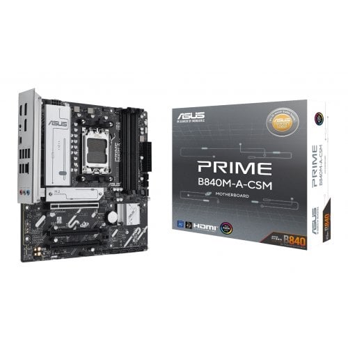 Купить Материнская плата Asus PRIME B840M-A-CSM (sAM5, AMD B840) с проверкой совместимости: обзор, характеристики, цена в Киеве, Днепре, Одессе, Харькове, Украине | интернет-магазин TELEMART.UA фото