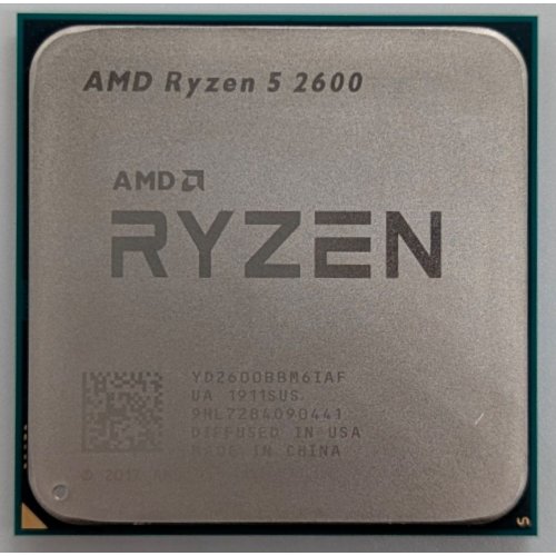 Процесор AMD Ryzen 5 2600 3.4(3.9)GHz 16MB sAM4 Tray (YD2600BBM6IAF) (Відновлено продавцем, 724051) купити з перевіркою сумісності: огляд, характеристики, ціна у Києві, Львові, Вінниці, Хмельницькому, Івано-Франківську, Україні | інтернет-магазин TELEMART.UA фото