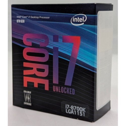 Процесор Intel Core i7-8700K 3.7(4.7)GHz 12MB s1151 Box (BX80684I78700K) (Відновлено продавцем, 724054) купити з перевіркою сумісності: огляд, характеристики, ціна у Києві, Львові, Вінниці, Хмельницькому, Івано-Франківську, Україні | інтернет-магазин TELEMART.UA фото