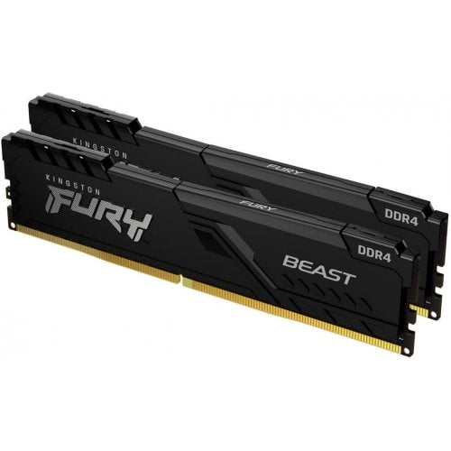 Купить Уценка озу Kingston DDR4 16GB (2x8GB) 3200Mhz FURY Beast Black (KF432C16BBK2/16) (вскрите пакування, 724104) с проверкой совместимости: обзор, характеристики, цена в Киеве, Днепре, Одессе, Харькове, Украине | интернет-магазин TELEMART.UA фото