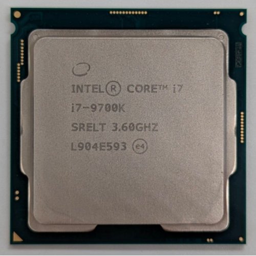 Процесор Intel Core i7-9700K 3.6(4.9)GHz 12MB s1151 Tray (CM8068403874212) (Відновлено продавцем, 724154) купити з перевіркою сумісності: огляд, характеристики, ціна у Києві, Львові, Вінниці, Хмельницькому, Івано-Франківську, Україні | інтернет-магазин TELEMART.UA фото