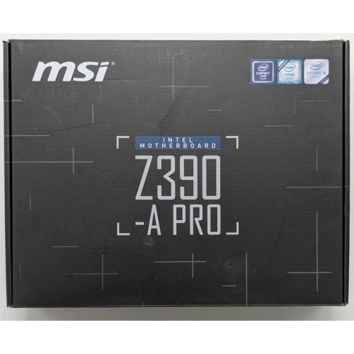 Купить Материнская плата MSI Z390-A PRO (s1151-v2, Intel Z390) (Восстановлено продавцом, 724171) с проверкой совместимости: обзор, характеристики, цена в Киеве, Днепре, Одессе, Харькове, Украине | интернет-магазин TELEMART.UA фото