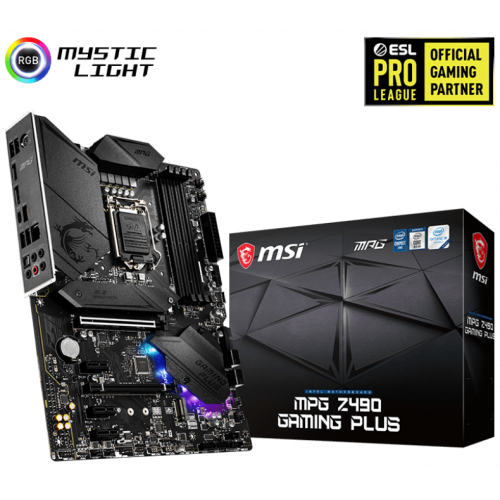 Материнська плата MSI MPG Z490 GAMING PLUS (s1200, Intel Z490) (Відновлено продавцем, 724414) купити з перевіркою сумісності: огляд, характеристики, ціна у Києві, Львові, Вінниці, Хмельницькому, Івано-Франківську, Україні | інтернет-магазин TELEMART.UA фото