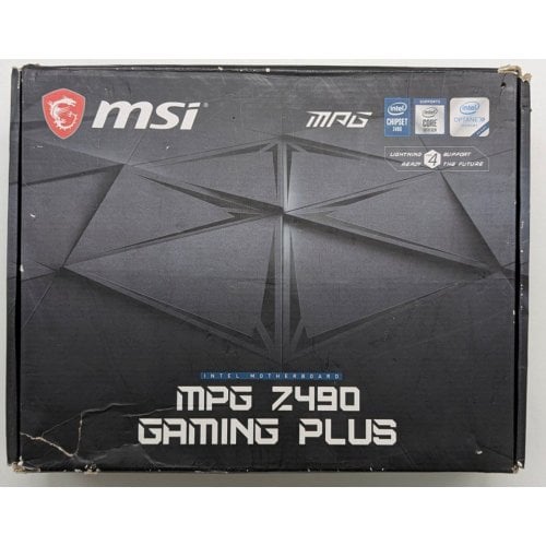 Материнська плата MSI MPG Z490 GAMING PLUS (s1200, Intel Z490) (Відновлено продавцем, 724414) купити з перевіркою сумісності: огляд, характеристики, ціна у Києві, Львові, Вінниці, Хмельницькому, Івано-Франківську, Україні | інтернет-магазин TELEMART.UA фото