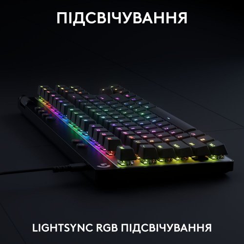 Купити Клавіатура Logitech G Pro X TKL Rapid Magnetic Linear (920-013233) Black - ціна в Києві, Львові, Вінниці, Хмельницькому, Франківську, Україні | інтернет-магазин TELEMART.UA фото