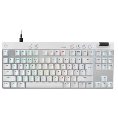 Купити Клавіатура Logitech G Pro X TKL Rapid Magnetic Linear (920-013242) White - ціна в Києві, Львові, Вінниці, Хмельницькому, Франківську, Україні | інтернет-магазин TELEMART.UA фото