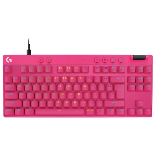 Купити Клавіатура Logitech G Pro X TKL Rapid Magnetic Linear (920-013253) Magenta - ціна в Києві, Львові, Вінниці, Хмельницькому, Франківську, Україні | інтернет-магазин TELEMART.UA фото