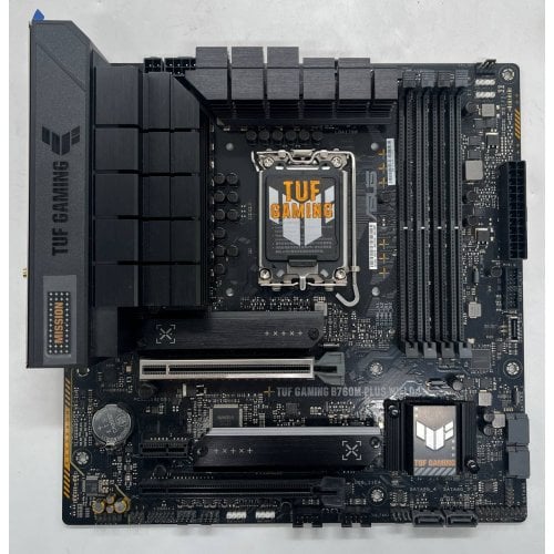 Купить Материнская плата Asus TUF GAMING B760M-PLUS WIFI D4 (s1700, Intel B760) (Восстановлено продавцом, 724455) с проверкой совместимости: обзор, характеристики, цена в Киеве, Днепре, Одессе, Харькове, Украине | интернет-магазин TELEMART.UA фото